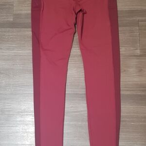 Forever 21 Burgundy Yoga\Work-Out Pants